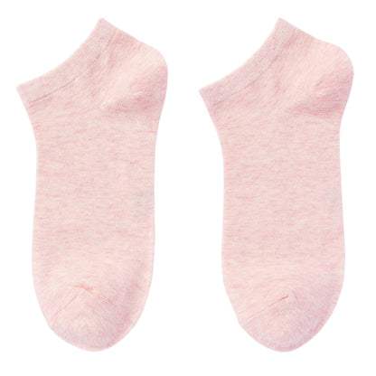 Anna-Kaci Women's 6-Pair Pure Cotton Low Cut Socks Antibacterial Soft Breathable Everyday Comfort Fit