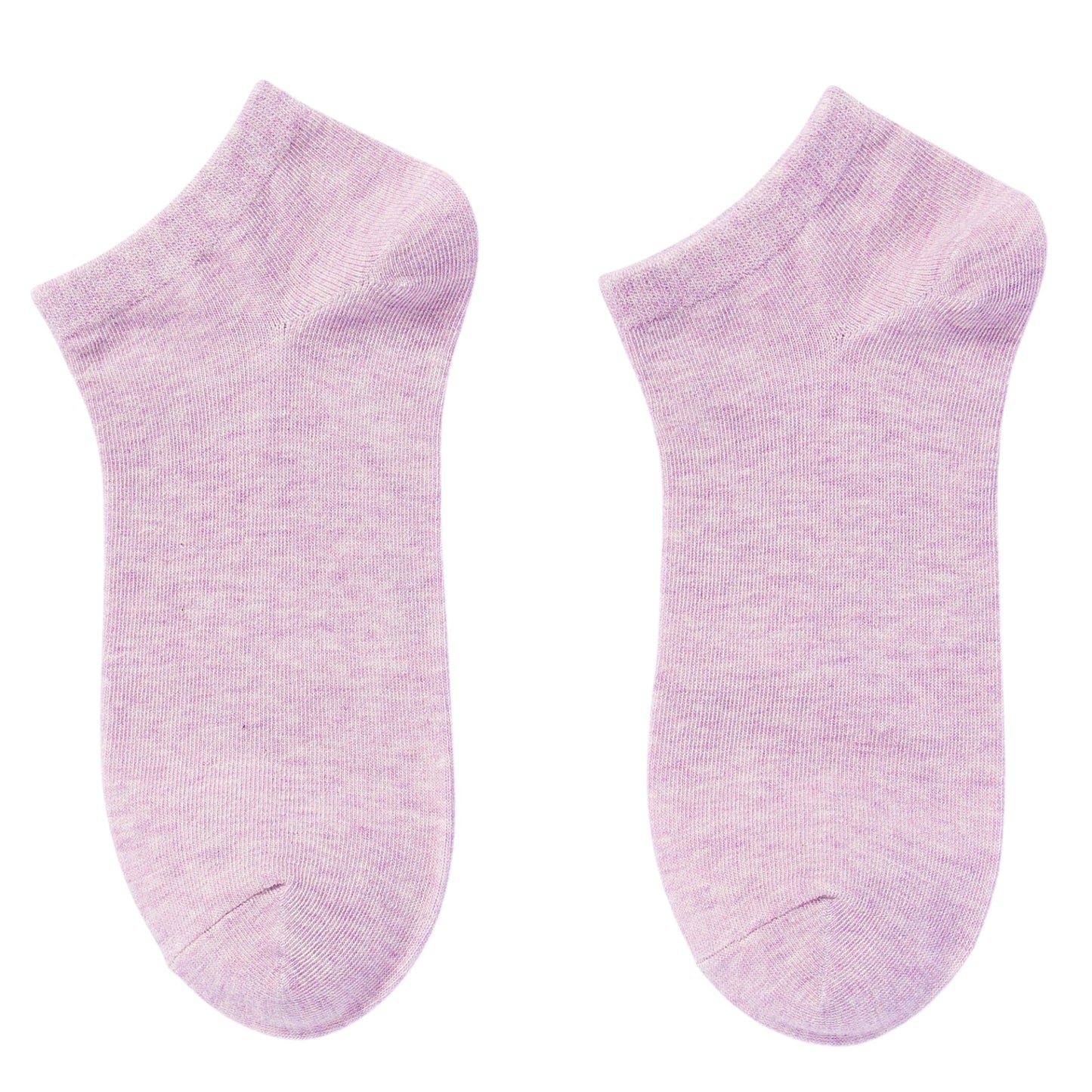 Anna-Kaci Women's 6-Pair Pure Cotton Low Cut Socks Antibacterial Soft Breathable Everyday Comfort Fit