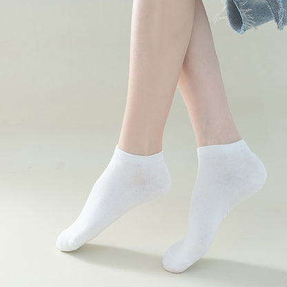 Anna-Kaci Women's 6-Pair Pure Cotton Low Cut Socks Antibacterial Soft Breathable Everyday Comfort Fit