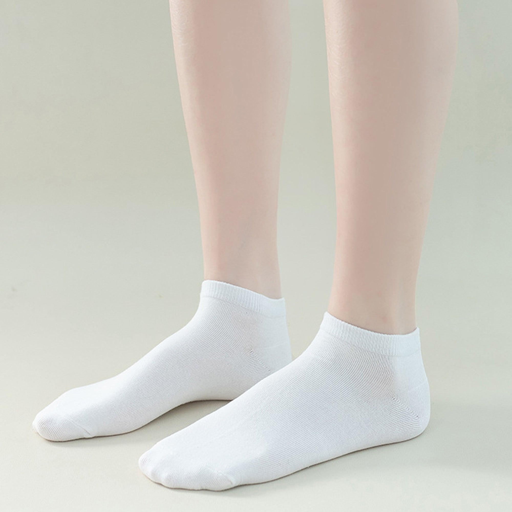 Anna-Kaci Women's 6-Pair Pure Cotton Low Cut Socks Antibacterial Soft Breathable Everyday Comfort Fit