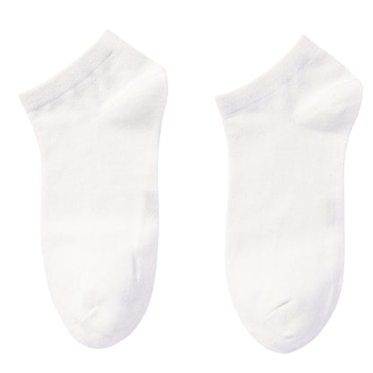 Anna-Kaci Women's 6-Pair Pure Cotton Low Cut Socks Antibacterial Soft Breathable Everyday Comfort Fit