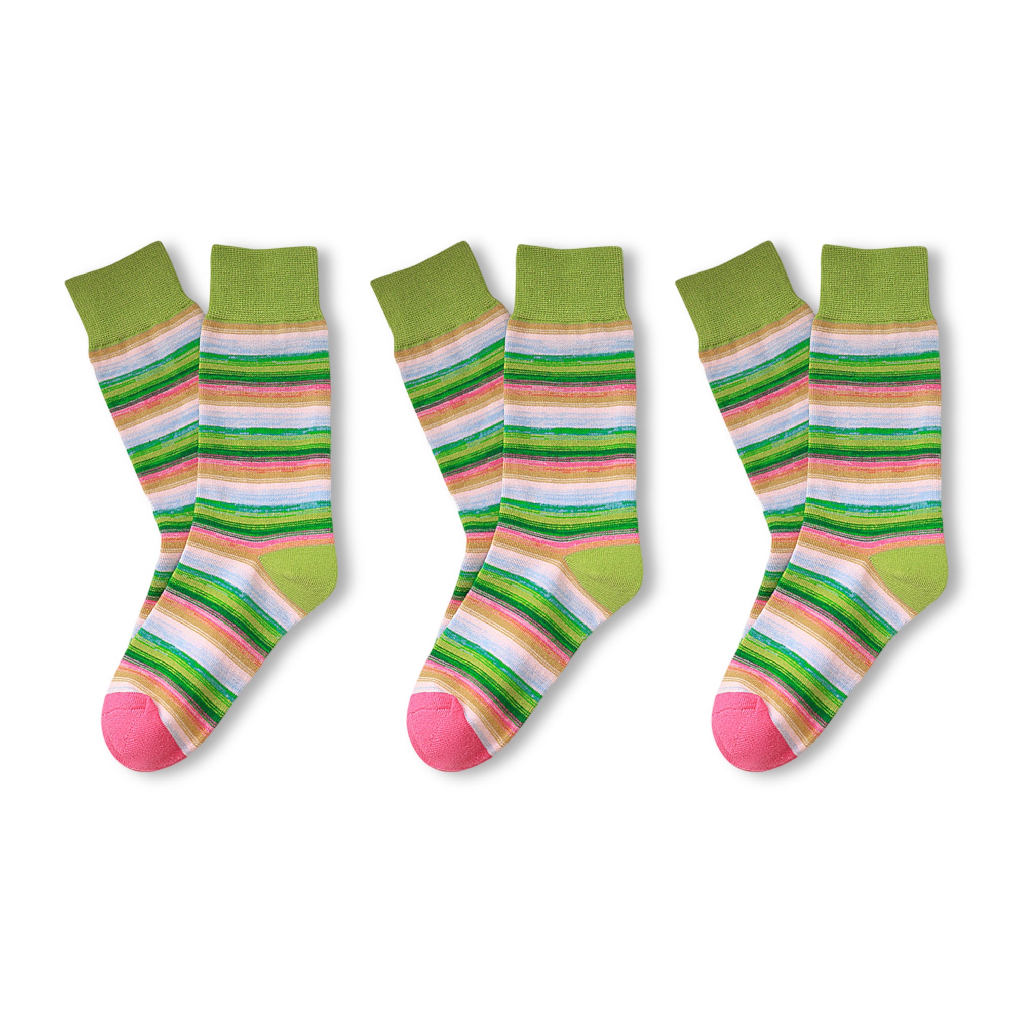Anna-Kaci Womens Crew Socks 3 Pairs Soft Stretch Casual Everyday Wear