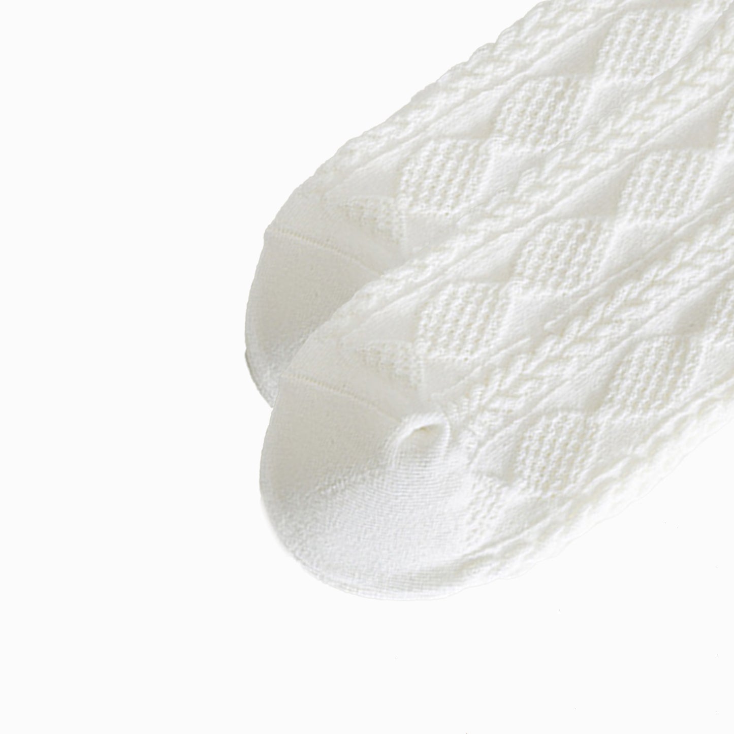 Anna-Kaci Women's 3 Pairs Textured Diamond Socks with Knitted Pattern and Scalloped Trim