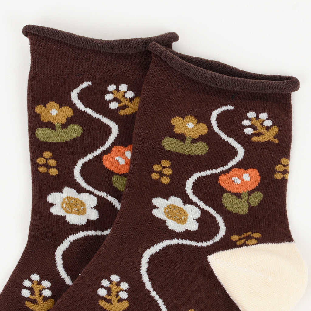 Anna-Kaci Womens Cotton Blend Crew Socks 3 Pair Pack Soft Breathable Elegant Pattern