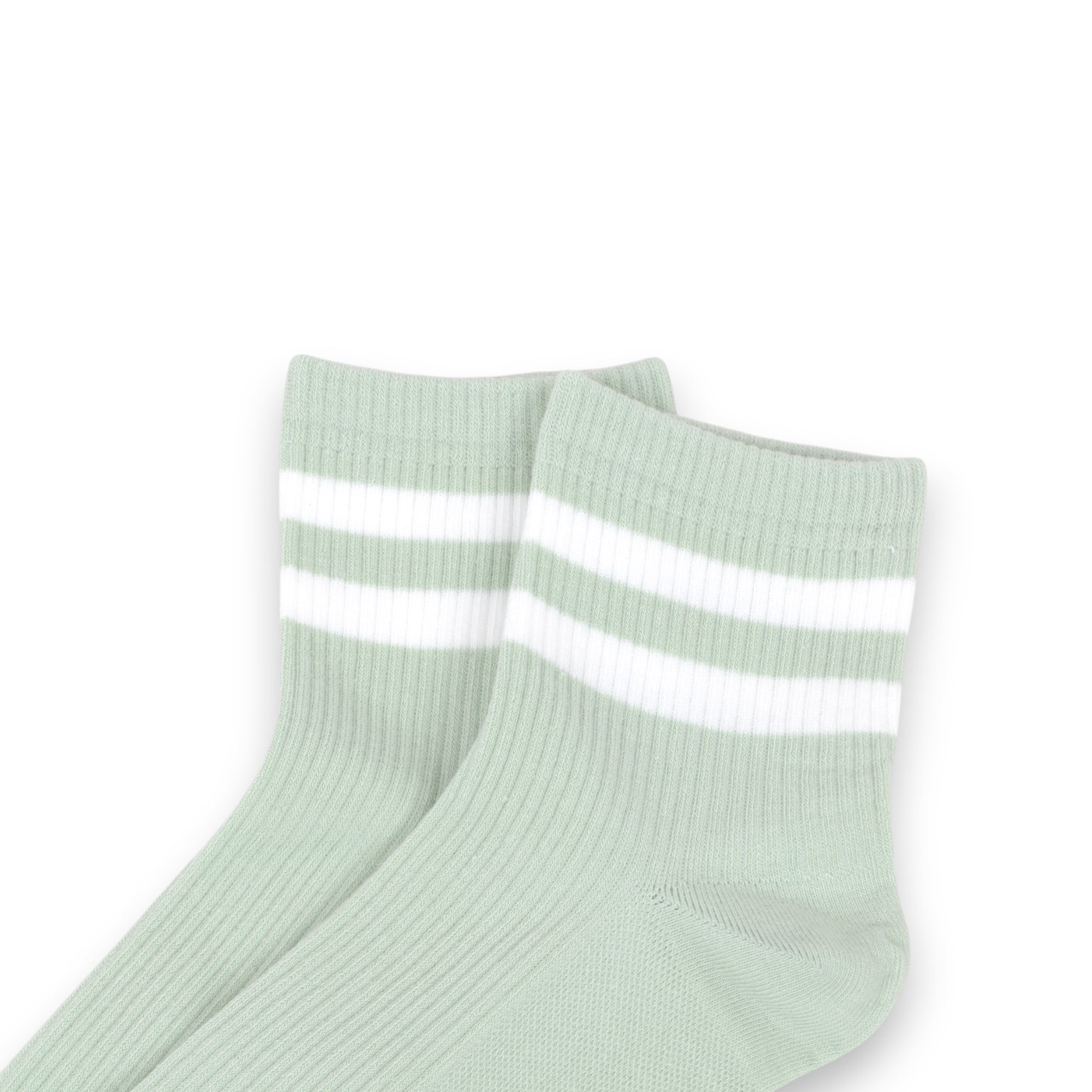 Anna-Kaci Women's 3-Pair Antibacterial and Breathable Ribbed Ankle Socks with Double Stripe Cuffs