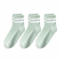 Anna-Kaci Womens Cotton Blend Crew Socks 3 Pair Pack Soft Ribbed Casual Everyday Fit