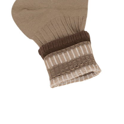 Anna-Kaci Women¡¯s 3-Pack Mid Crew Cotton Socks with Striped Cuffs Ribbed Knit Casual and Easy Matching