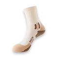 Women's 3 Pair Pack Sports Crew Socks with Color Block Toes Cushioned Soles and Ribbed Knit Design
