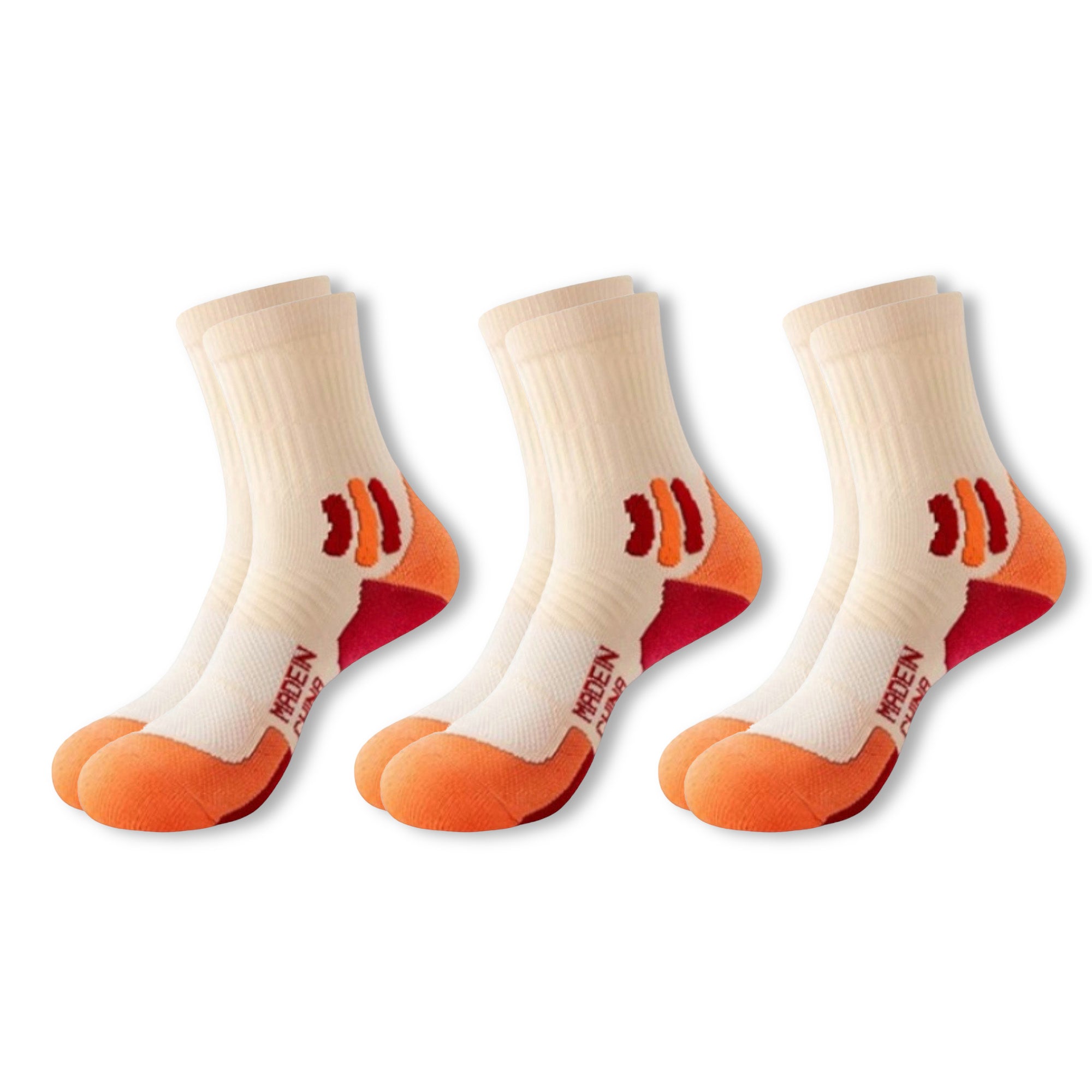 Anna-Kaci Womens Athletic Crew Socks Cotton Blend Breathable Fit 3 Pair Pack
