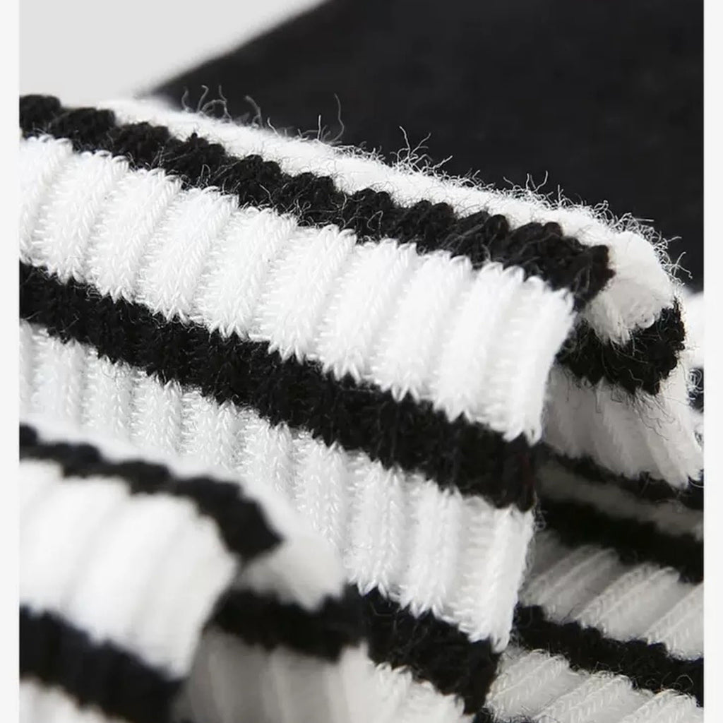Anna-Kaci Women's 3 Pack Crew Socks Set Ribbed Knit Athletic Stripe and Classic Pattern Casual Everyday Wear