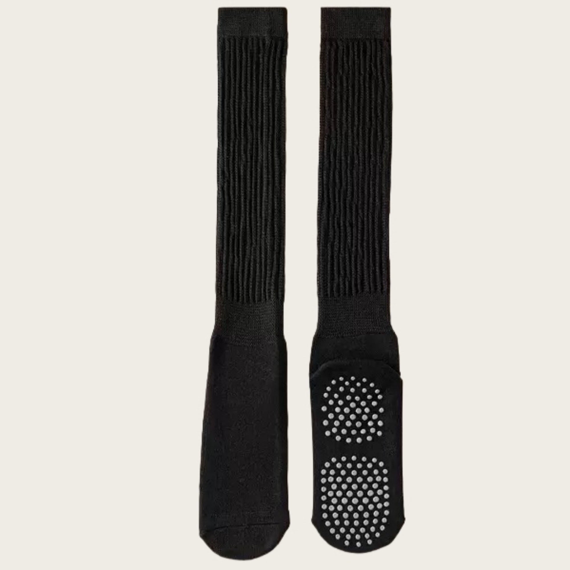 Anna-Kaci Women's 3-Pack Scrunch Grip Socks with Non-Slip Sole Soft Stretch Knit Fabric and Ribbed Ankle Design