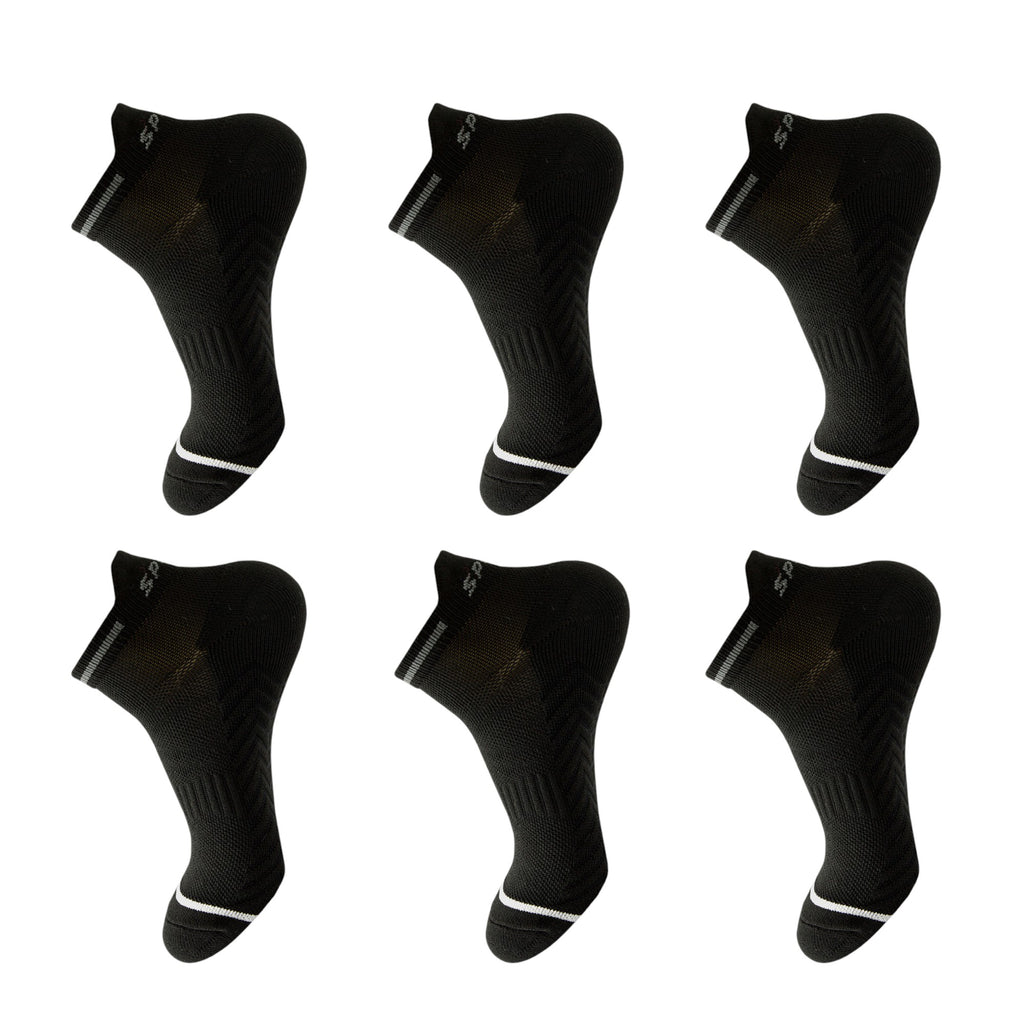 Anna-Kaci women's Anti-Slip Athletic Ankle Socks 6pk - for Running & Training