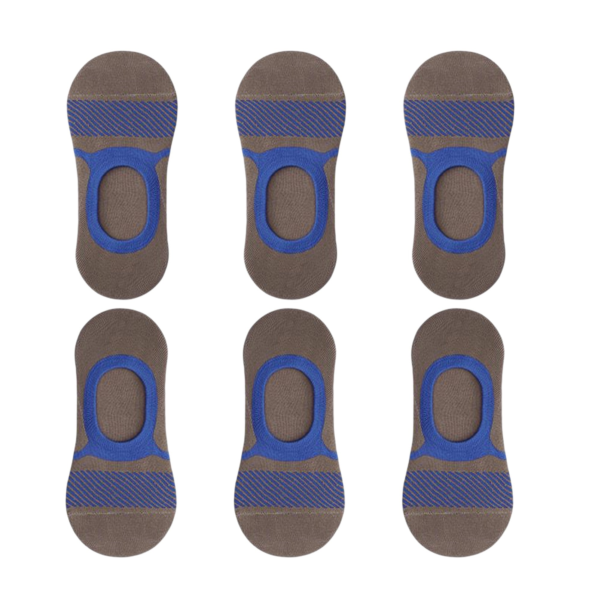 Anna-Kaci Men's Invisible No - Show Liner Socks 6pk