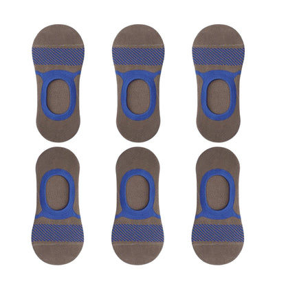 Anna-Kaci Men's Invisible No - Show Liner Socks 6pk