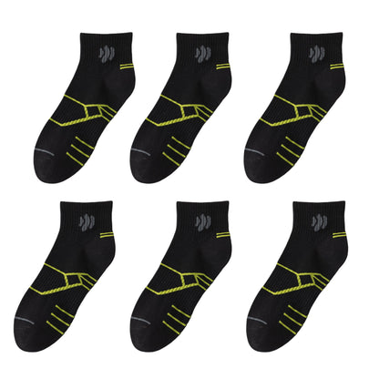 Anna-Kaci Men's Breathable Athletic Ankle Socks 6pk