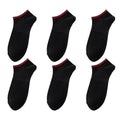 Anna-Kaci Men's No - Show Athletic Socks 6pk with Accents