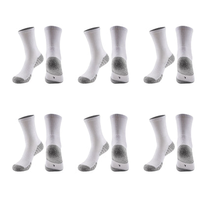 Anna-Kaci Men's Crew Athletic Socks 6pk with Accents