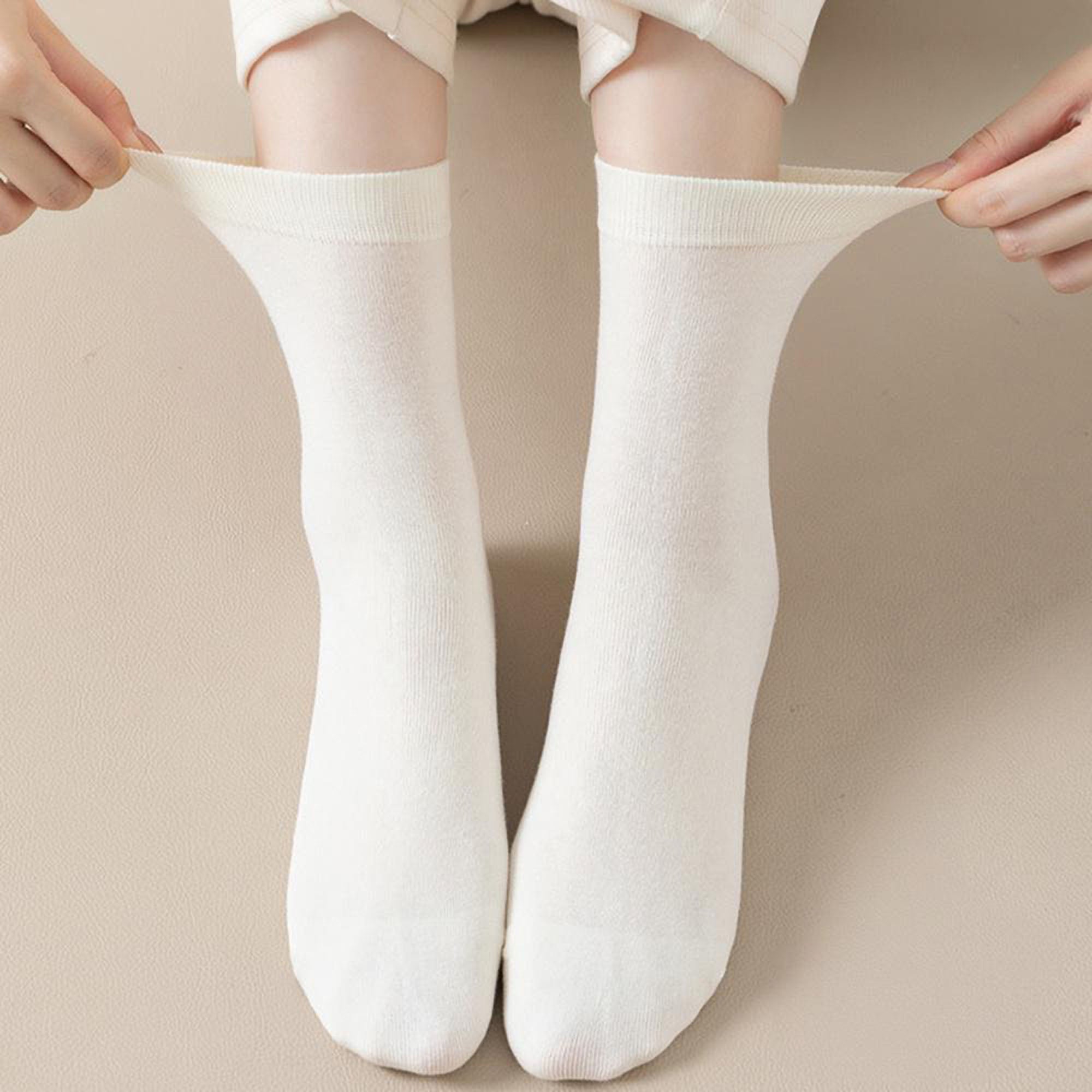 Anna-Kaci Women's 3 - Pack Classic Crew Socks with Soft Stretch Knit Fabric and Comfortable Ribbed Cuff