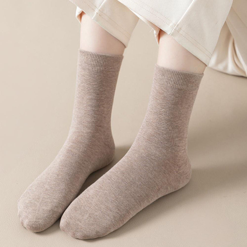 Anna-Kaci Women's 3 - Pack Classic Crew Socks with Soft Stretch Knit Fabric and Comfortable Ribbed Cuff