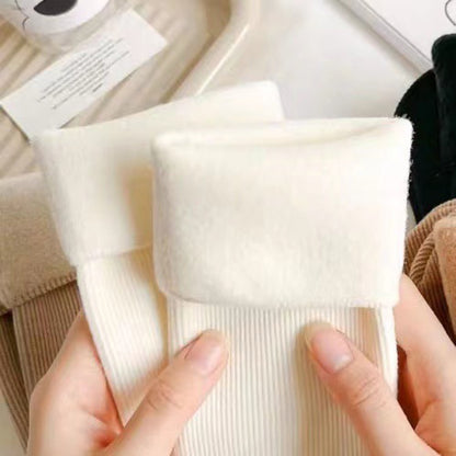 Anna-Kaci 3-Pair Soft Ribbed Crew Socks Set with Stretch Comfort Fabric, Reinforced Cuffs, Breathable Knit Design and Everyday Cozy Wear Giftable Pack