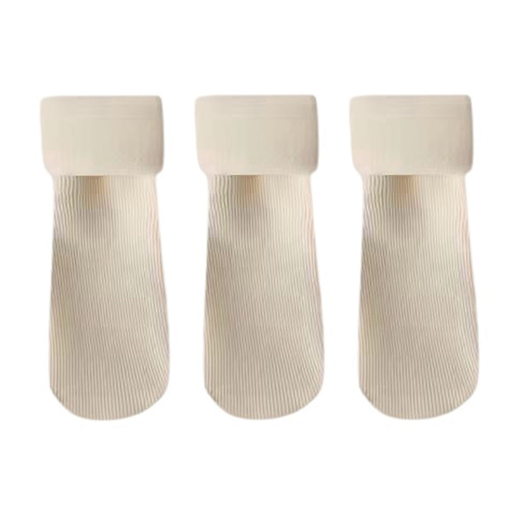Anna-Kaci 3-Pair Soft Ribbed Crew Socks Set with Stretch Comfort Fabric, Reinforced Cuffs, Breathable Knit Design and Everyday Cozy Wear Giftable Pack