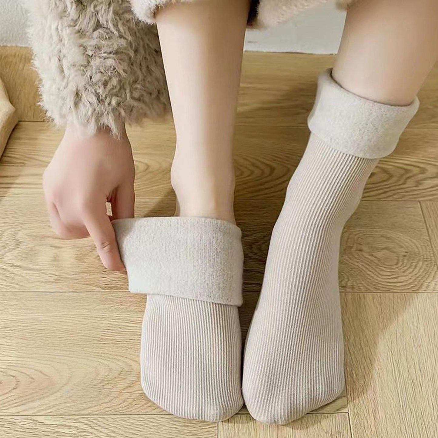 Anna-Kaci 3-Pair Soft Ribbed Crew Socks Set with Stretch Comfort Fabric, Reinforced Cuffs, Breathable Knit Design and Everyday Cozy Wear Giftable Pack