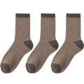 Anna-Kaci Women's 3 - Pack Colorblock Crew Socks with Soft Knit Fabric and Reinforced Heel and Toe