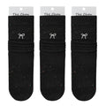 Anna-Kaci Women's 3 - Pack Crew Socks with Embroidered Bow Detail and Soft Ribbed Knit Fabric