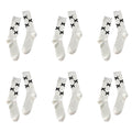 Anna-Kaci Women's 6pk Knee - High Socks with Bow Accents