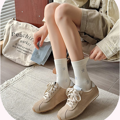 Anna-Kaci Women's Star - Patterned 6pk Soft Crew Socks