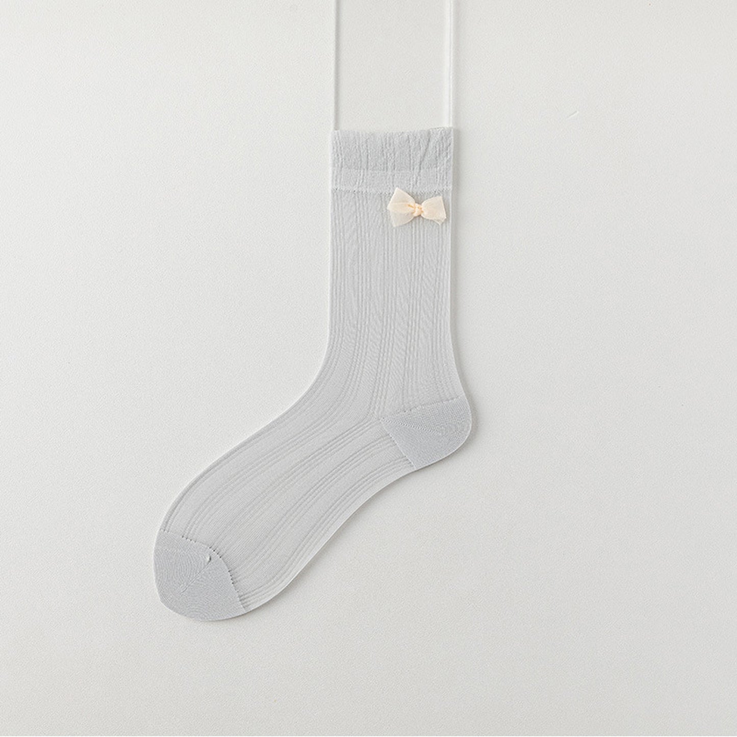 Anna-Kaci Women's 6pk Breathable Sheer Ankle Socks with Bow Accent