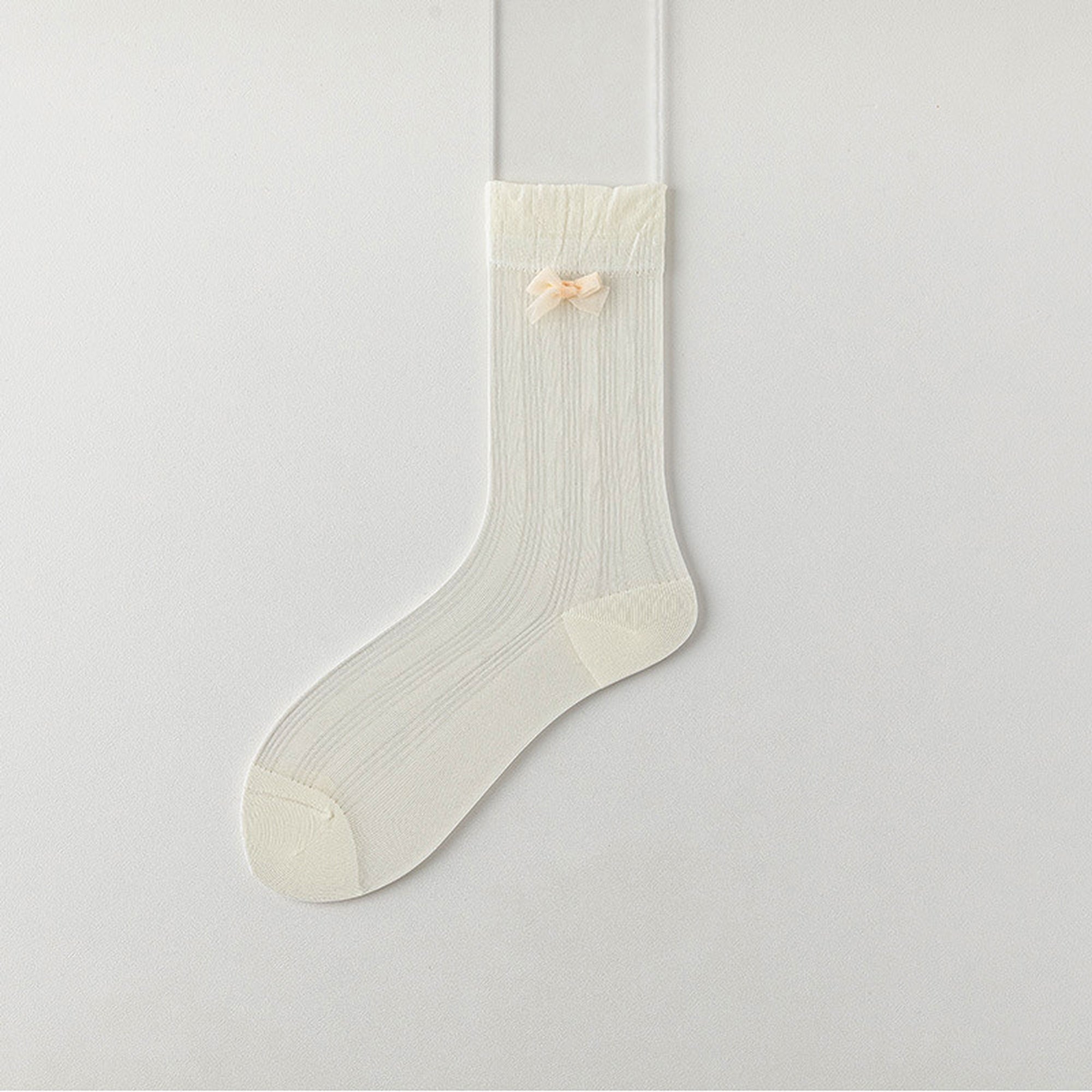 Anna-Kaci Women's 6pk Breathable Sheer Ankle Socks with Bow Accent