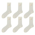 Anna-Kaci Women's 6pk Breathable Sheer Ankle Socks with Bow Accent
