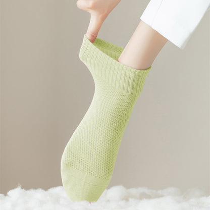 Anna-Kaci Women's 6pk Breathable Mesh Knit Casual Ankle Socks