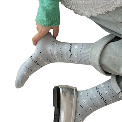 Anna-Kaci Women's Cotton Blend Socks 3-Pair Pack with Cute Animal Print Comfortable and Soft