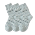 Anna-Kaci Womens Cotton Blend Crew Socks 3 Pair Pack Soft Everyday Casual Comfort