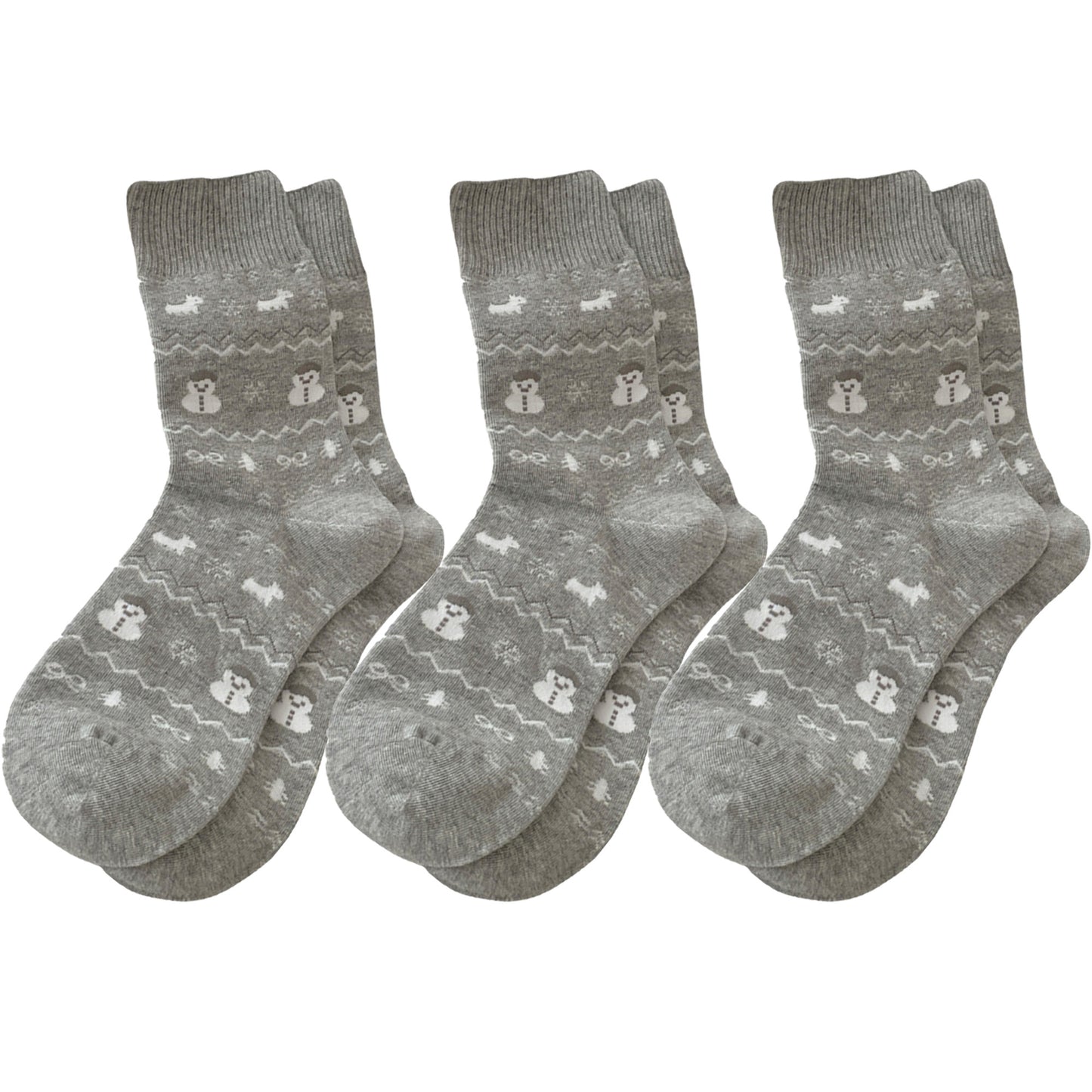 Anna-Kaci Women's Cotton Blend Socks 3-Pair Pack with Cute Animal Print Comfortable and Soft