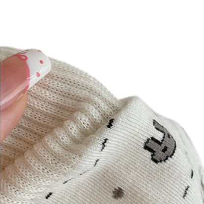 Anna-Kaci Women's Cotton Blend Socks 3-Pair Pack with Cute Animal Print Comfortable and Soft