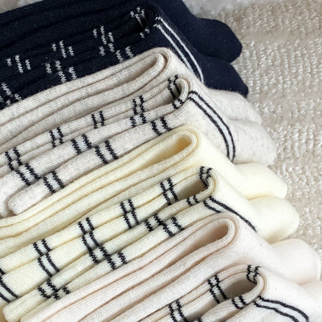 Anna-Kaci Womens Cotton Blend Crew Socks 3 Pair Soft Ribbed Knit Casual Everyday Socks
