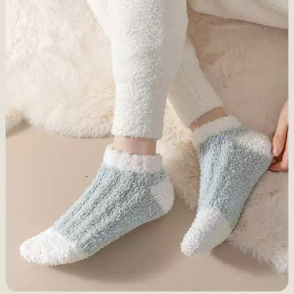 Anna-Kaci Women's 3-Pair Ultra-Soft Fuzzy Ankle Socks with Cozy Textured Design US 5¨C10