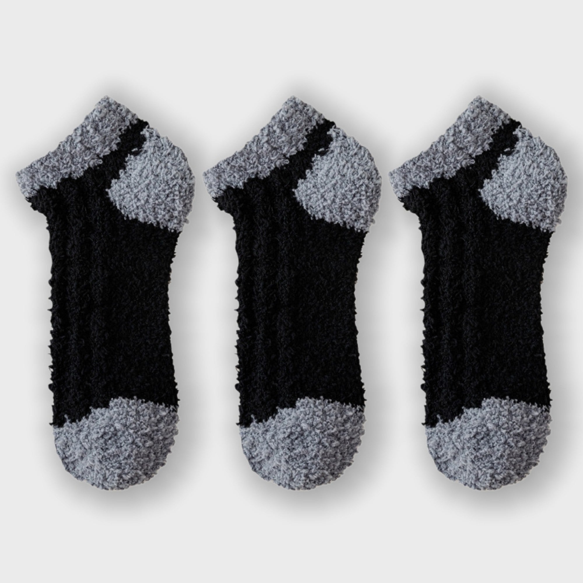 Anna-Kaci Women's 3-Pair Ultra-Soft Fuzzy Ankle Socks with Cozy Textured Design US 5¨C10