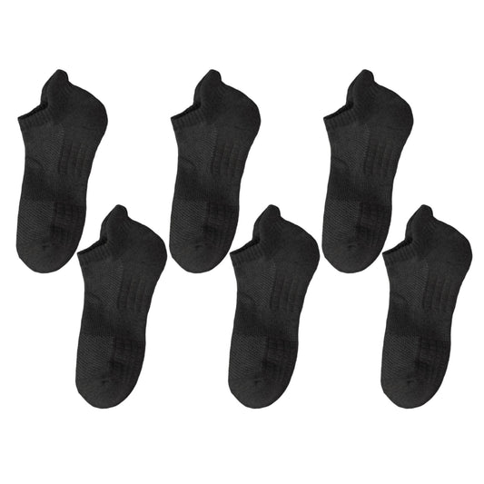 Anna-Kaci 6pk Men's Low - Cut Athletic Socks with Massage Sole & Sweat - Wicking