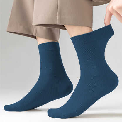 Anna-Kaci Men's Breathable Ankle Socks 6pk with Honeycomb Structure