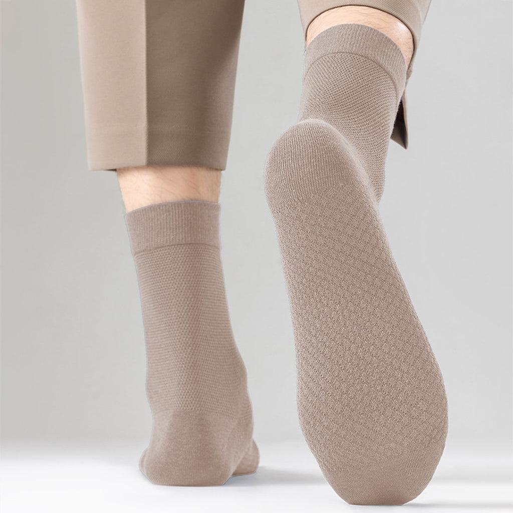 Anna-Kaci Men's Breathable Ankle Socks 6pk with Honeycomb Structure