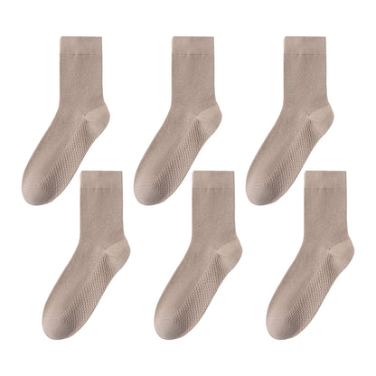 Anna-Kaci Men's Breathable Ankle Socks 6pk with Honeycomb Structure