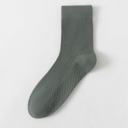 Anna-Kaci Men's Breathable Ankle Socks 6pk with Honeycomb Structure