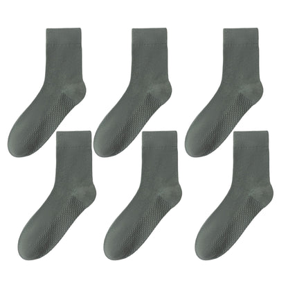 Anna-Kaci Men's Breathable Ankle Socks 6pk with Honeycomb Structure