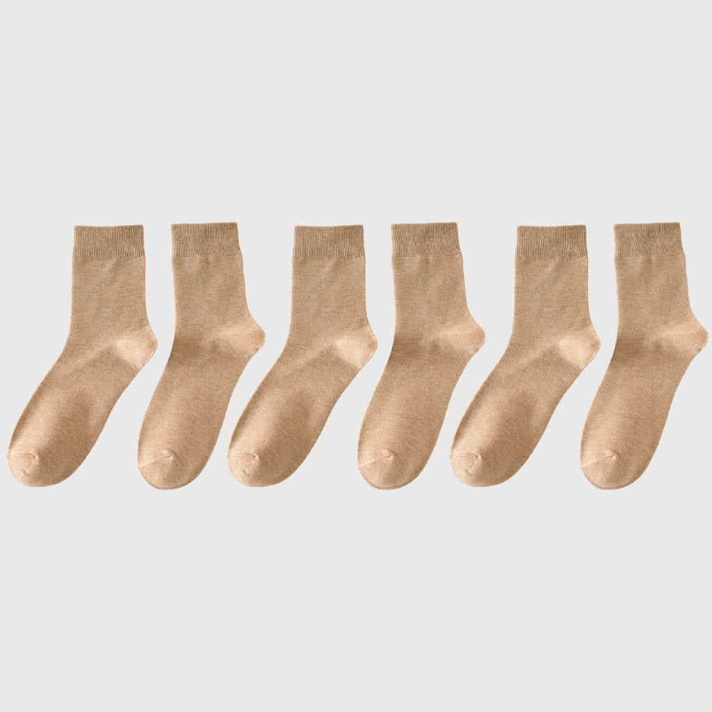 Anna-Kaci 6pk Men's Crew Socks - Soft, Comfortable & Versatile