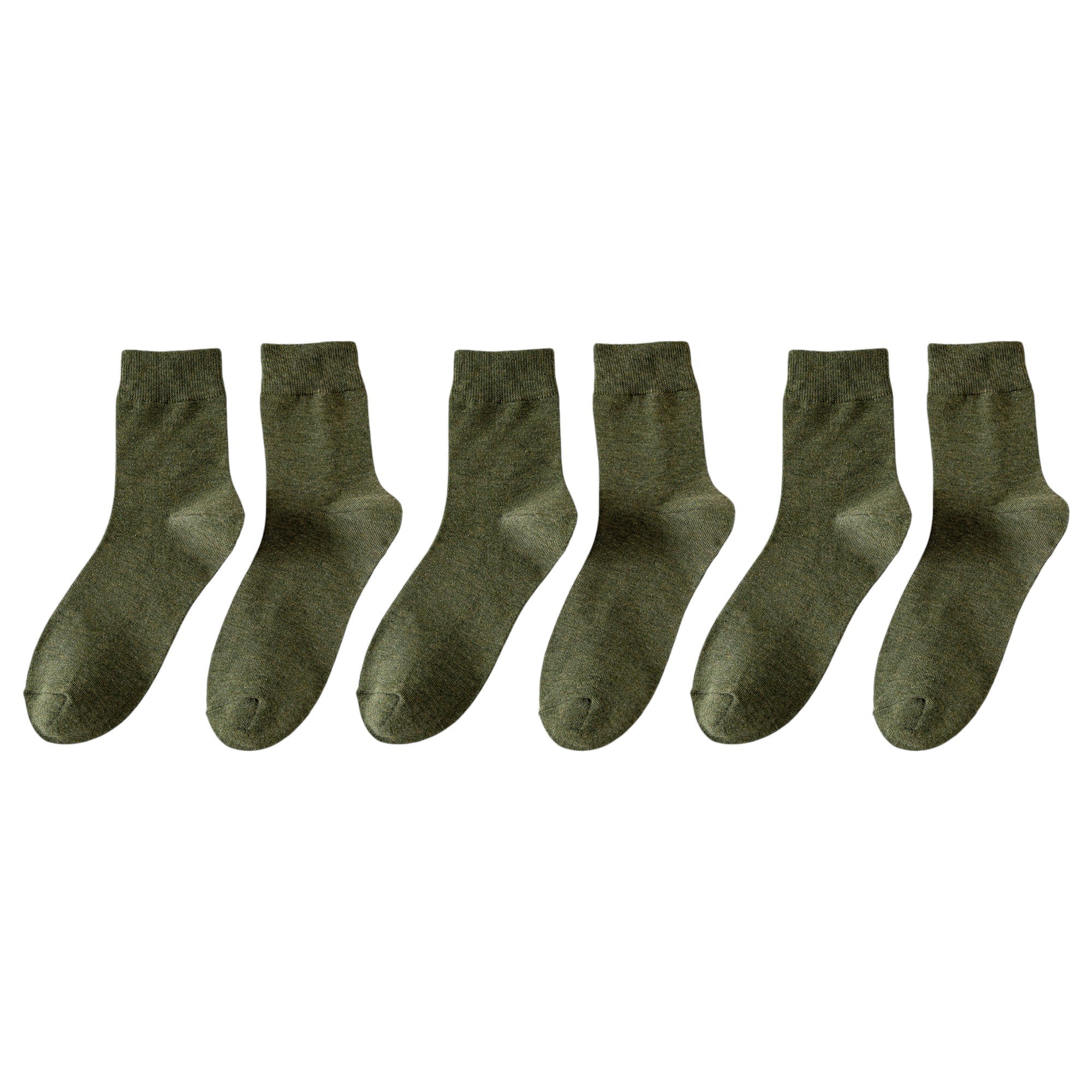 Anna-Kaci 6pk Men's Crew Socks - Soft, Comfortable & Versatile