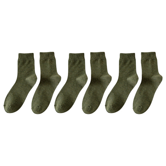 Anna-Kaci 6pk Men's Crew Socks - Soft, Comfortable & Versatile